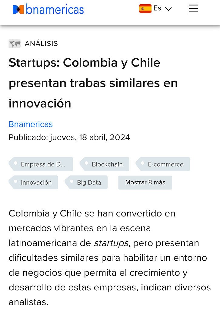 Startups: Colombia y Chile presentan trabas similares en innovacin